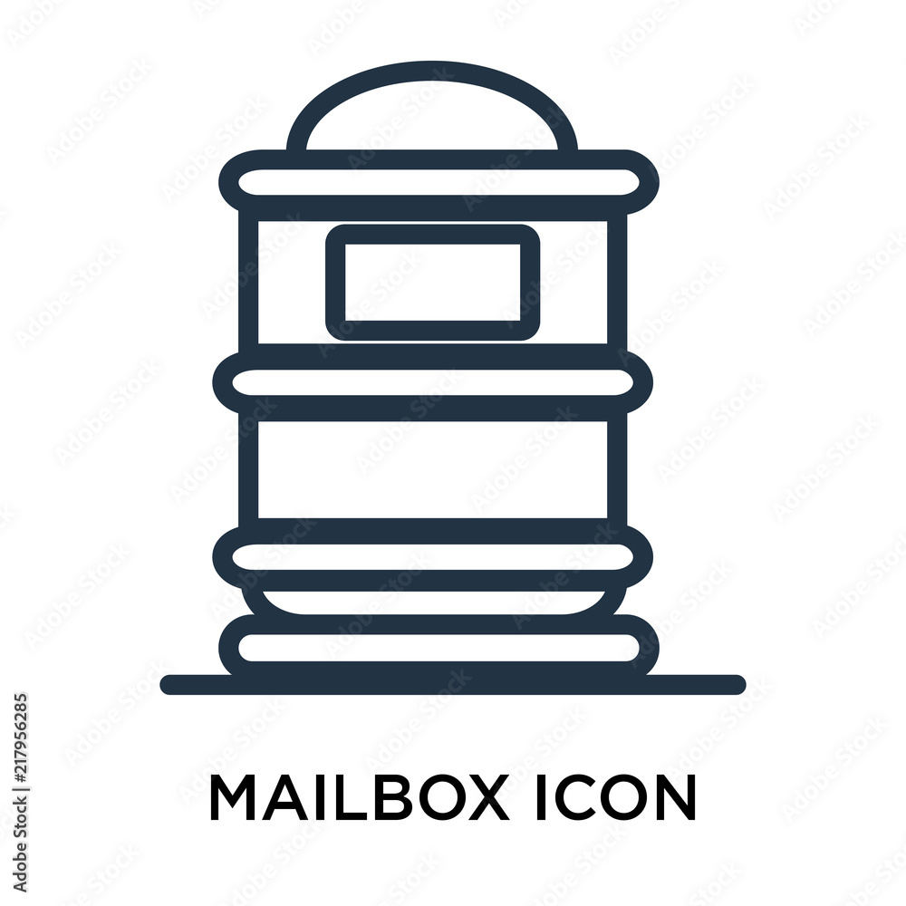 Poster mailbox icons isolated on white background. modern and editable mailbox icon. simple icon vector ill