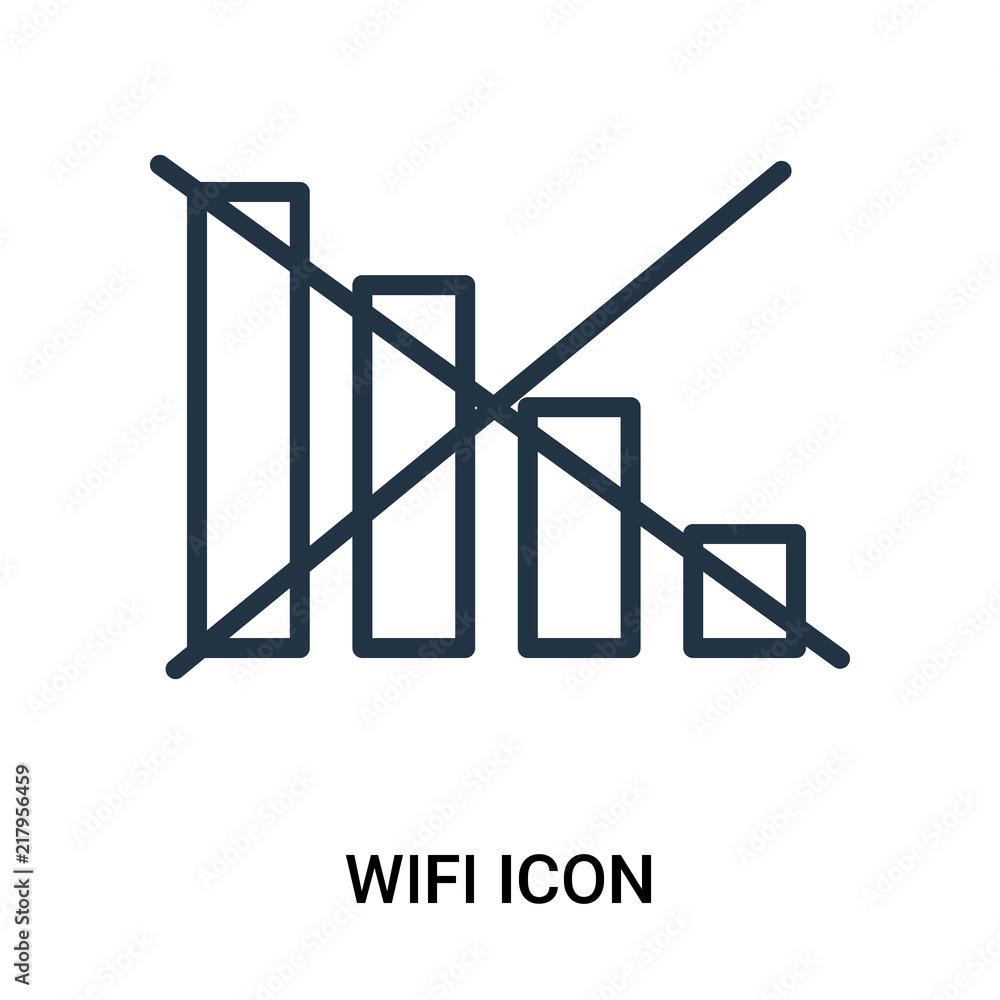 Poster wifi icon isolated on white background. modern and editable wifi icon. simple icons vector illustrat