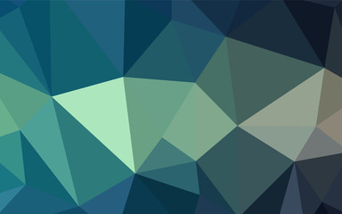 Fototapeta premium Light Blue, Green vector triangle mosaic template.