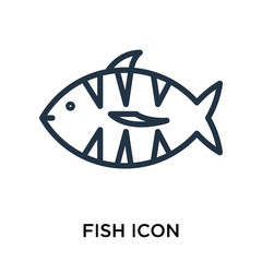 fish icons isolated on white background. Modern and editable fish icon. Simple icon vector illustration.