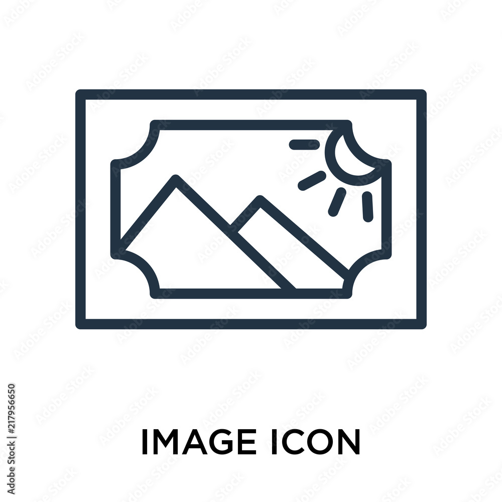 Poster image icons isolated on white background. modern and editable image icon. simple icon vector illustr
