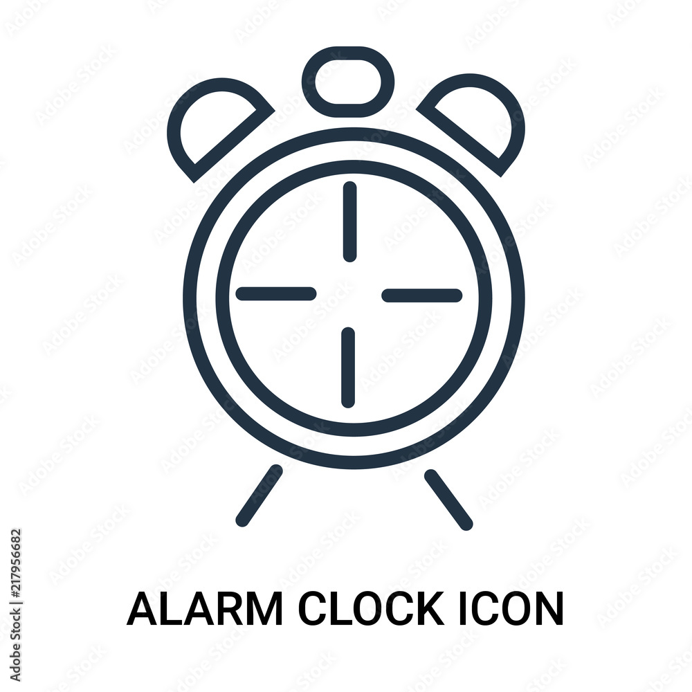 Aufkleber alarm clock icon isolated on white background. modern and editable alarm clock icon. simple icons ve