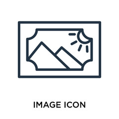 image icons isolated on white background. Modern and editable image icon. Simple icon vector illustration.