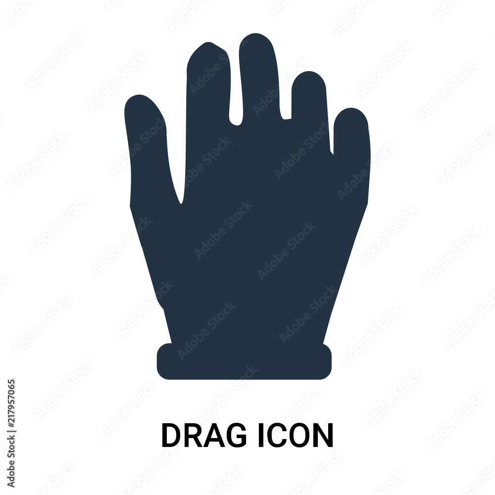 Poster drag icon isolated on white background. modern and editable drag icon. simple icons vector illustrat