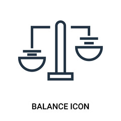 balance icon on white background. Modern icons vector illustration. Trendy balance icons