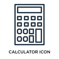 calculator icons isolated on white background. Modern and editable calculator icon. Simple icon vector illustration.