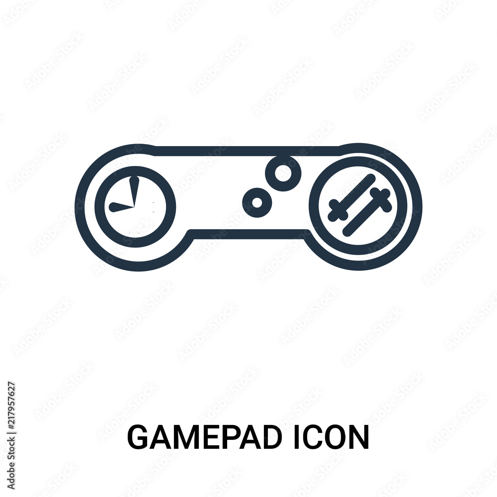 Poster gamepad icon isolated on white background. modern and editable gamepad icon. simple icons vector ill