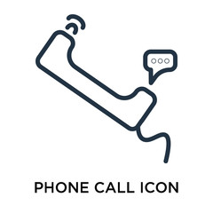 phone call icons isolated on white background. Modern and editable phone call icon. Simple icon vector illustration.