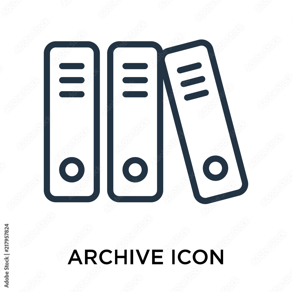 Poster archive icons isolated on white background. modern and editable archive icon. simple icon vector ill