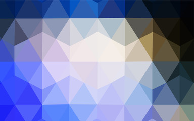 Light Blue, Yellow vector low poly layout.