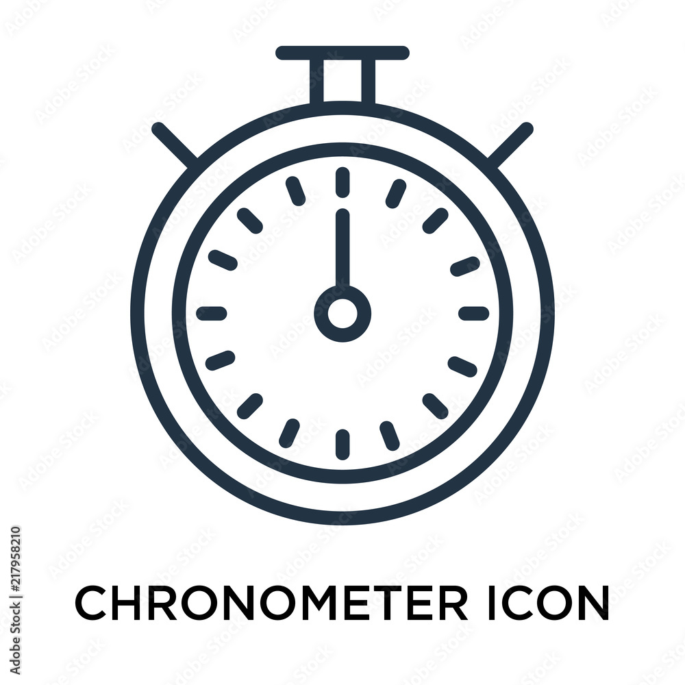 Poster chronometer icons isolated on white background. modern and editable chronometer icon. simple icon ve
