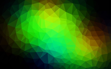 Fototapeta premium Dark Green, Yellow vector low poly layout.