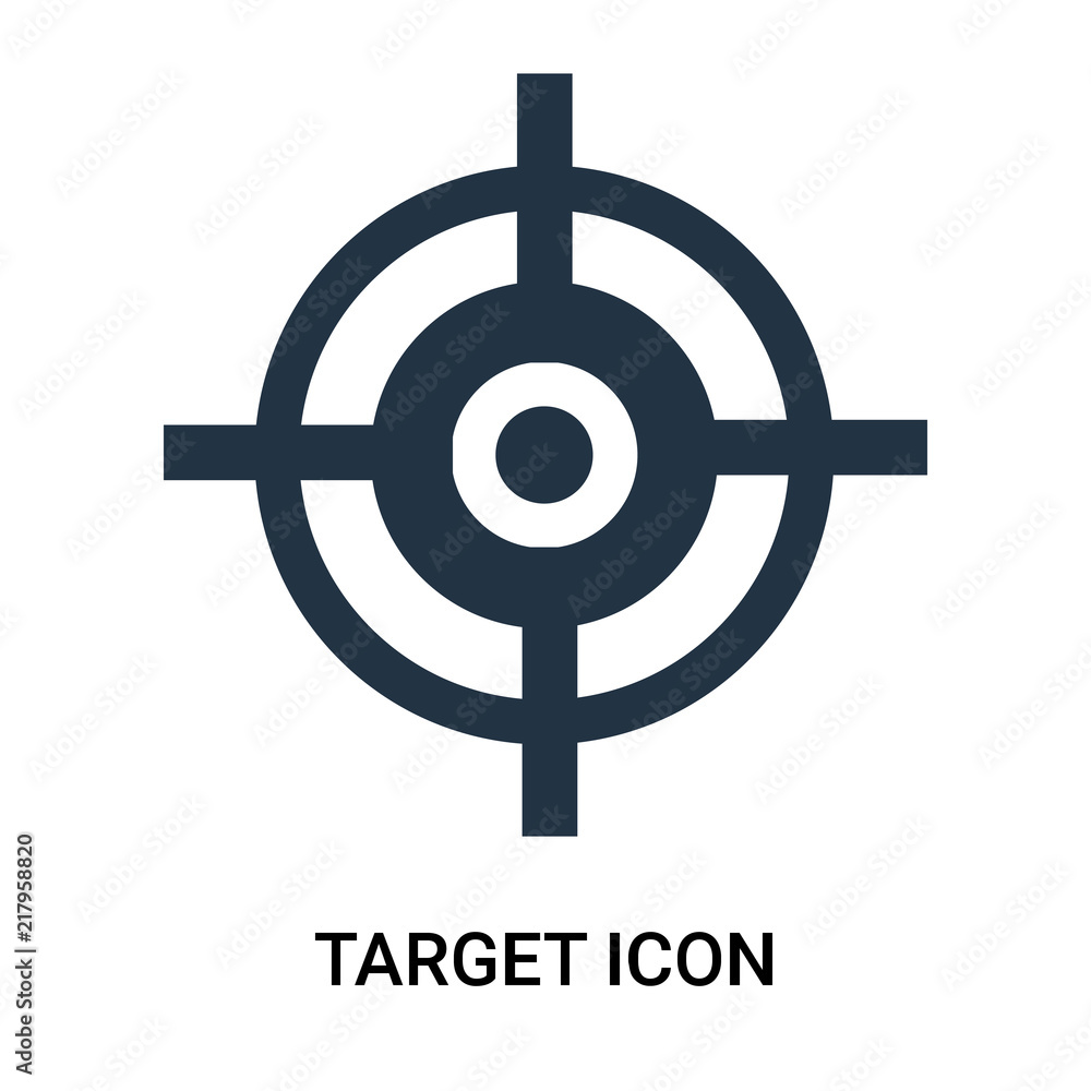 Poster target icon isolated on white background. modern and editable target icon. simple icons vector illus