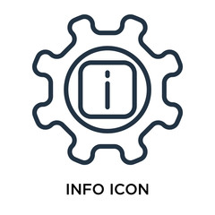 info icons isolated on white background. Modern and editable info icon. Simple icon vector illustration.