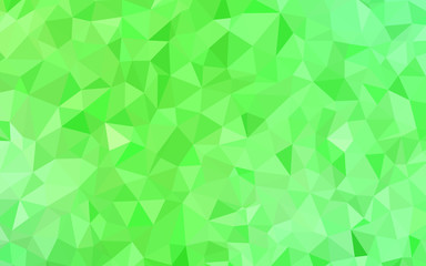 Light Green vector gradient triangles pattern.