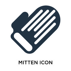 mitten icons isolated on white background. Modern and editable mitten icon. Simple icon vector illustration.