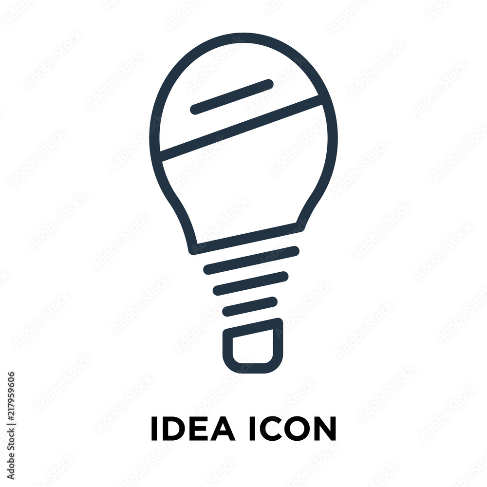 Poster idea icon isolated on white background. modern and editable idea icon. simple icons vector illustrat