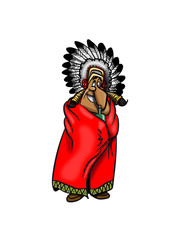 indianer häuptling feuerwasser