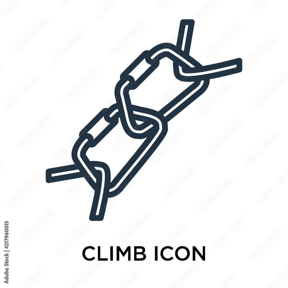 Poster climb icons isolated on white background. modern and editable climb icon. simple icon vector illustr