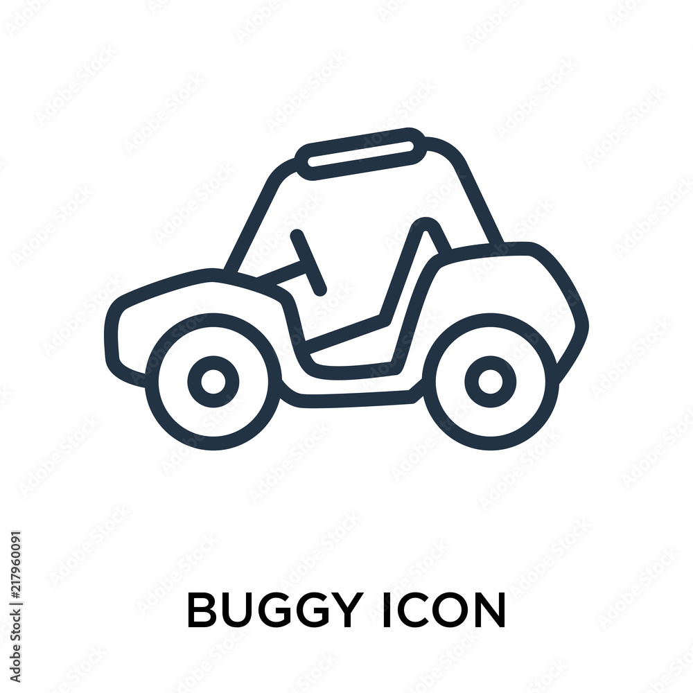Poster buggy icons isolated on white background. modern and editable buggy icon. simple icon vector illustr