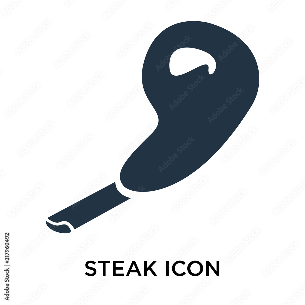 Poster steak icons isolated on white background. modern and editable steak icon. simple icon vector illustr
