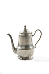 Silver Antique Tarnished Teapot 