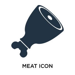 meat icons isolated on white background. Modern and editable meat icon. Simple icon vector illustration.