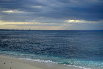 Sunrays Ocean Clouds sea blue Nusa Lembongan Indonesia