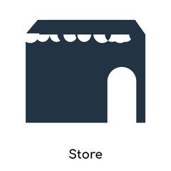 store icons isolated on white background. Modern and editable store icon. Simple icon vector illustration.