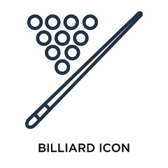 billiard icons isolated on white background. Modern and editable billiard icon. Simple icon vector illustration.