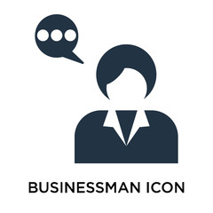 businessman icon isolated on white background. Simple and editable businessman icons. Modern icon vector illustration.