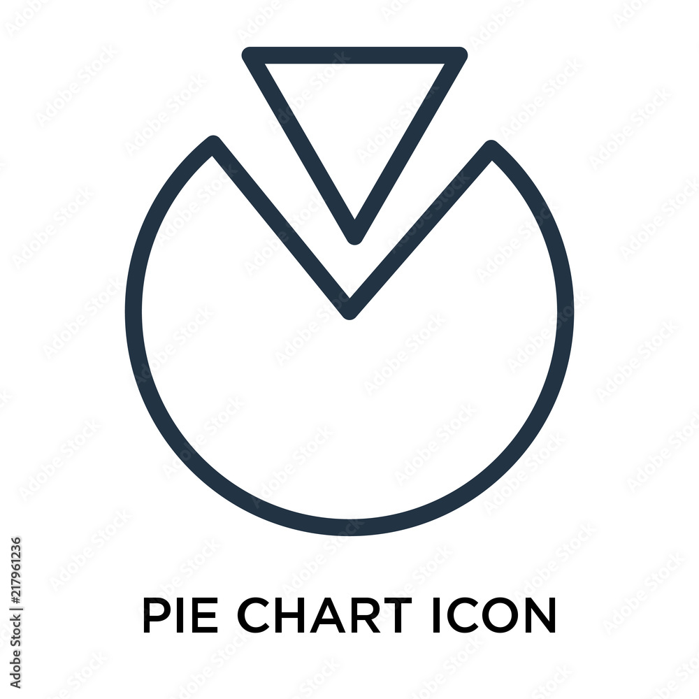 Poster pie chart icons isolated on white background. modern and editable pie chart icon. simple icon vector