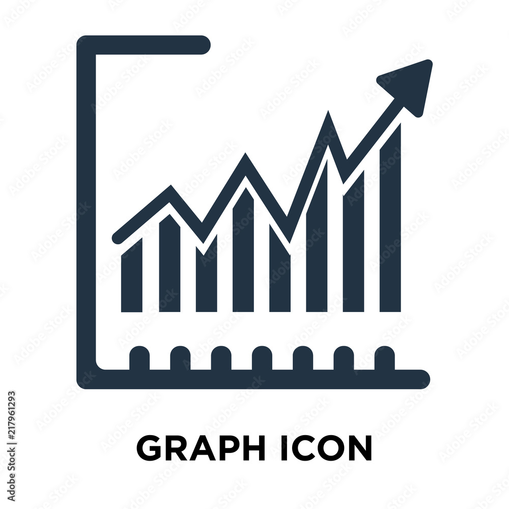 Poster graph icon isolated on white background. modern and editable graph icon. simple icons vector illustr
