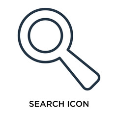 search icons isolated on white background. Modern and editable search icon. Simple icon vector illustration.