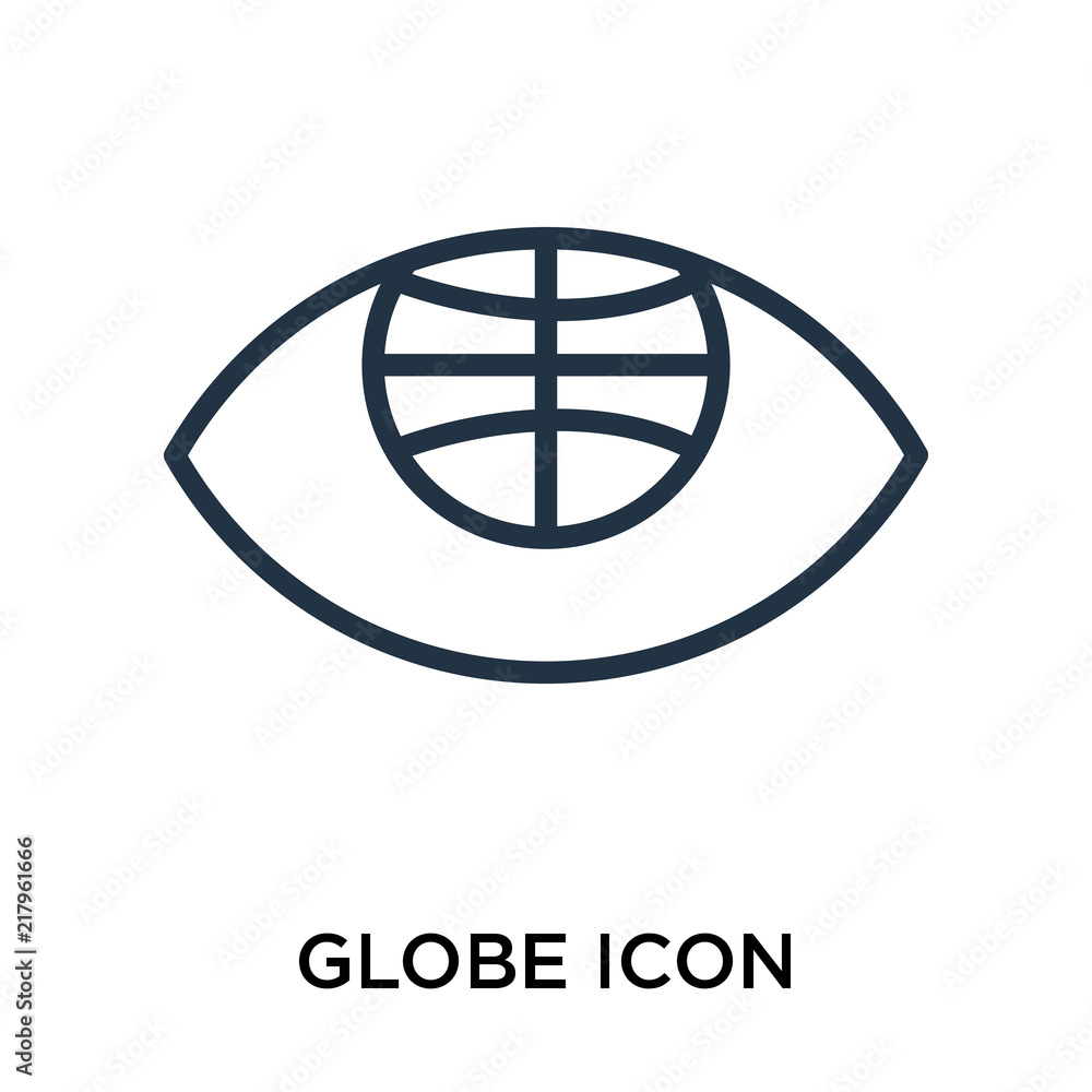 Poster globe icons isolated on white background. modern and editable globe icon. simple icon vector illustr