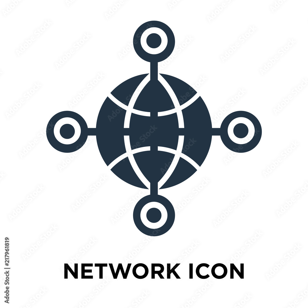 Poster network icon isolated on white background. modern and editable network icon. simple icons vector ill