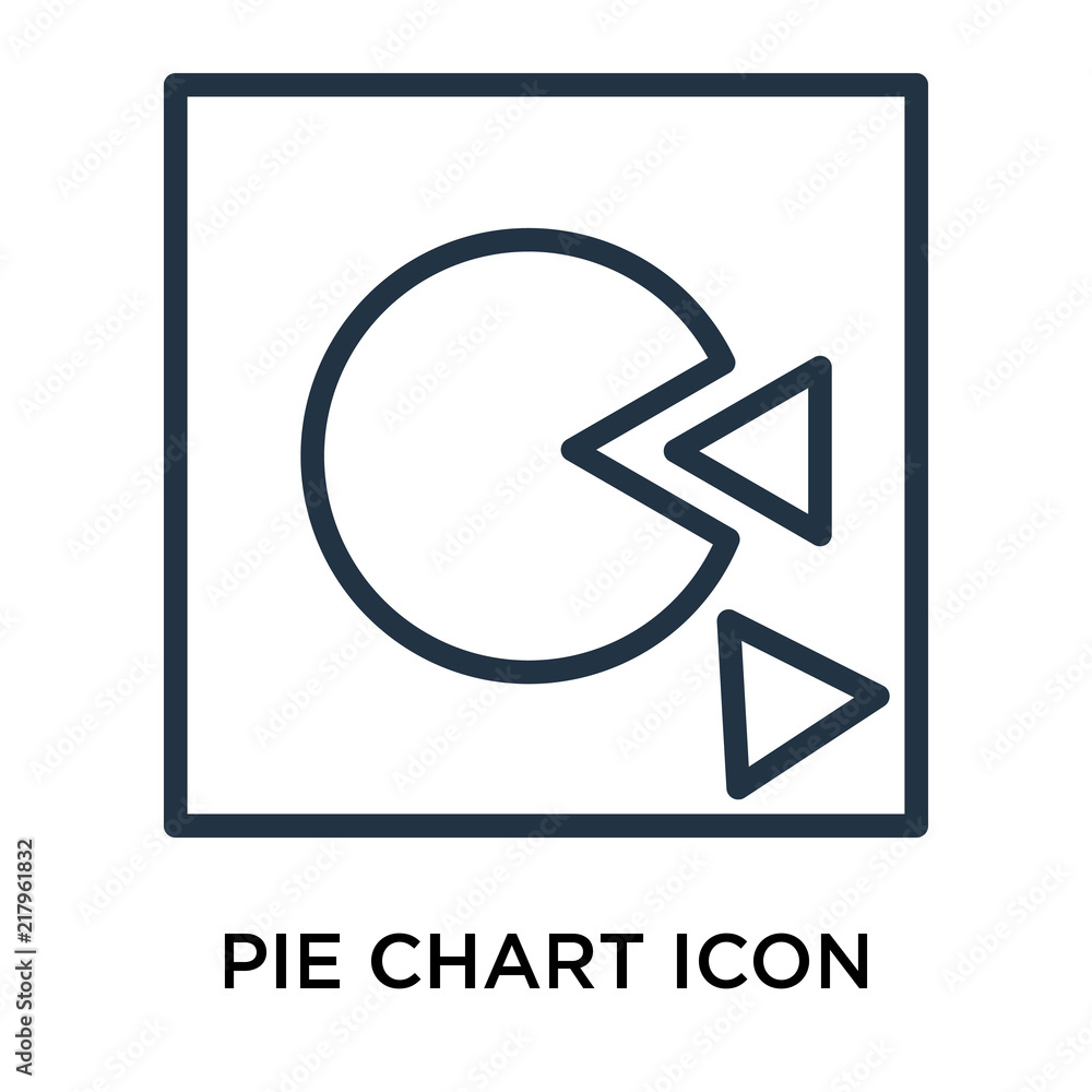 Poster pie chart icons isolated on white background. modern and editable pie chart icon. simple icon vector