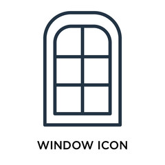 window icon isolated on white background. Simple and editable window icons. Modern icon vector illustration.