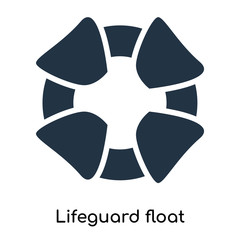 Lifeguard float icon vector isolated on white background, Lifeguard float sign , symbols or elements in filled style