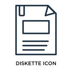 diskette icons isolated on white background. Modern and editable diskette icon. Simple icon vector illustration.