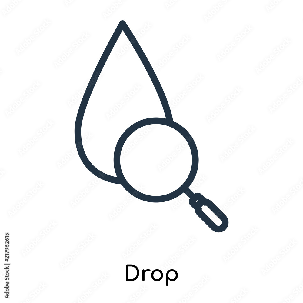 Poster drop icons isolated on white background. modern and editable drop icon. simple icon vector illustrat