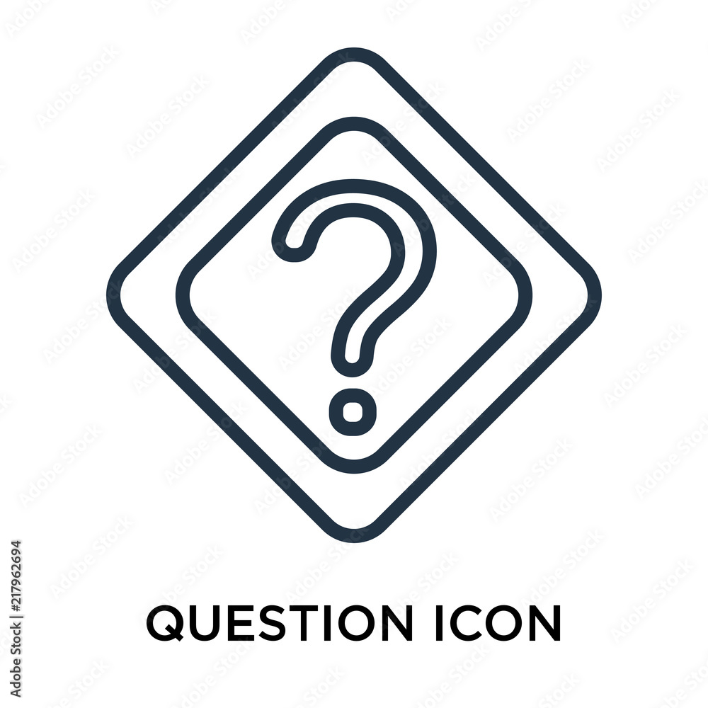 Poster question icons isolated on white background. modern and editable question icon. simple icon vector i