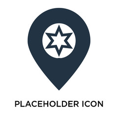 placeholder icons isolated on white background. Modern and editable placeholder icon. Simple icon vector illustration.