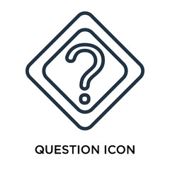 question icons isolated on white background. Modern and editable question icon. Simple icon vector illustration.