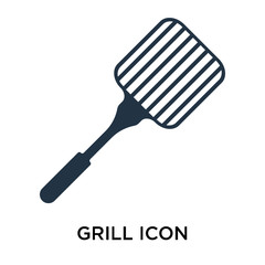 grill icons isolated on white background. Modern and editable grill icon. Simple icon vector illustration.