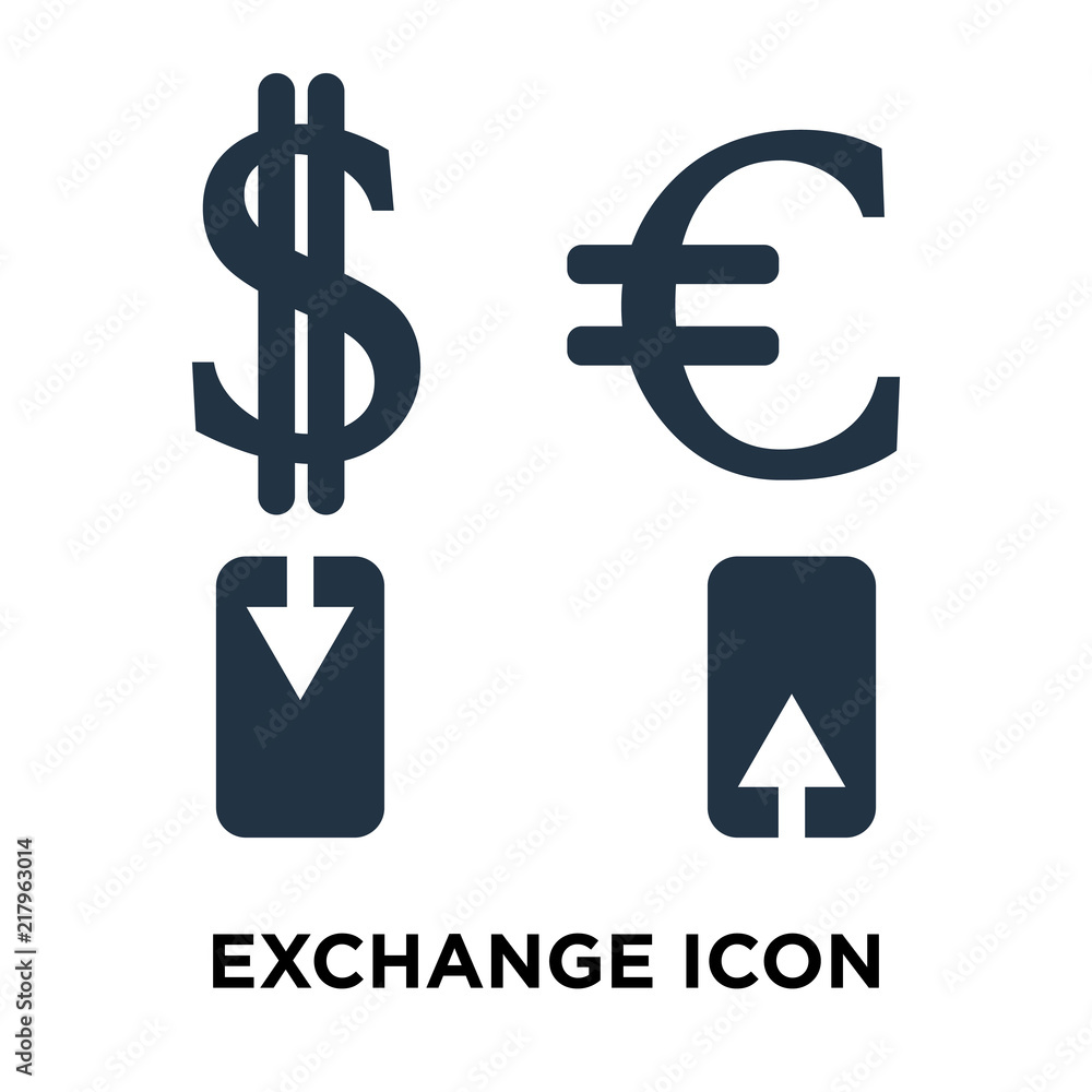 Poster exchange icon isolated on white background. modern and editable exchange icon. simple icons vector i