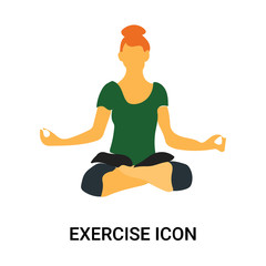 exercise icon isolated on white background. Simple and editable exercise icons. Modern icon vector illustration.