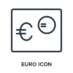 euro icons isolated on white background. Modern and editable euro icon. Simple icon vector illustration.