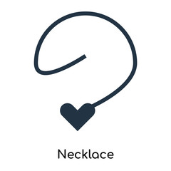 necklace icons isolated on white background. Modern and editable necklace icon. Simple icon vector illustration.