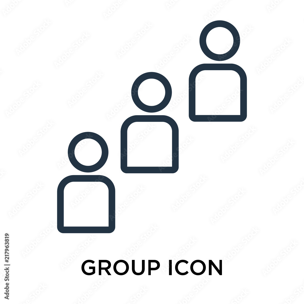 Poster group icons isolated on white background. modern and editable group icon. simple icon vector illustr